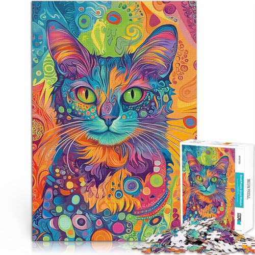 Denkspiel Psychedelische Katze abstrakt Puzzle 2000 Teile für Jugendliche 70x100cm Geschenke für Freunde und Familie für und ab 14 Jahren Denkspiel Psychedelische Katze abstrakt Puzzle 2000 Teile für Jugendliche 70x100cm Geschenke für Freunde und Familie für und ab 14 Jahren von LGNBTGM