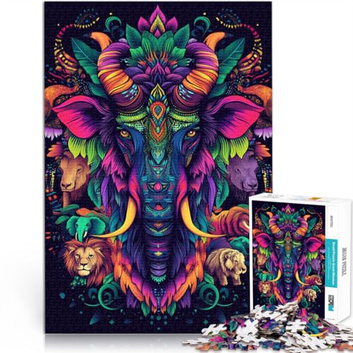 Denkspiel Psychedelische Tiere 1000 Teenager-Teile-Puzzle 38x52cm Jedes Stück ist einzigartig – Anspruchsvolles Familienspiel ab 14 Jahren Denkspiel Psychedelische Tiere 1000 Teenager-Teile-Puzzle 38x52cm Jedes Stück ist einzigartig – Anspruchsvolles Familienspiel ab 14 Jahren von LGNBTGM