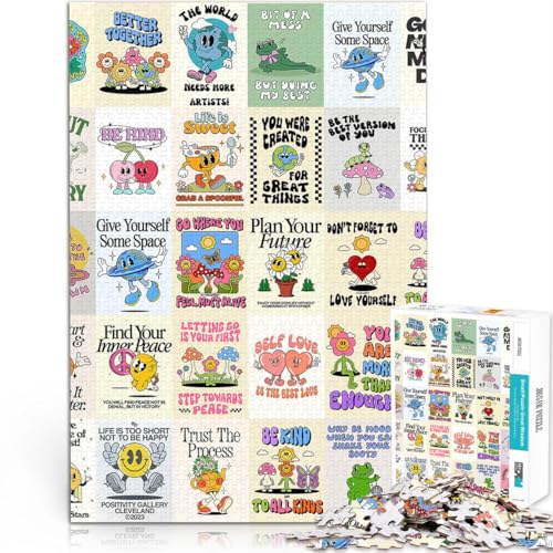 Denkspiel Retro-Stickplakat 1000-teiliges Teenager-Puzzle 26x38cm Wanddekoration Einzigartige Geburtstags ab 14 Jahren Denkspiel Retro-Stickplakat 1000-teiliges Teenager-Puzzle 26x38cm Wanddekoration Einzigartige Geburtstags ab 14 Jahren von LGNBTGM