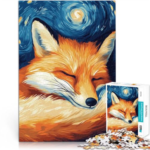 Denkspiel Schlafender Fuchs Sternennacht 2000-teiliges Puzzle für Erwachsene 70x100cm Die Liebe zwischen Paaren stärken für 14+ Denkspiel Schlafender Fuchs Sternennacht 2000-teiliges Puzzle für Erwachsene 70x100cm Die Liebe zwischen Paaren stärken für 14+ von LGNBTGM