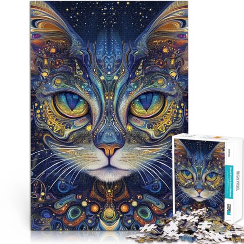 Denkspiel Weltraumkatze 1000-teilige Puzzles für Teenager 26x38cm denn eignet ganze Familie für ab 14 Jahren Denkspiel Weltraumkatze 1000-teilige Puzzles für Teenager 26x38cm denn eignet ganze Familie für ab 14 Jahren von LGNBTGM