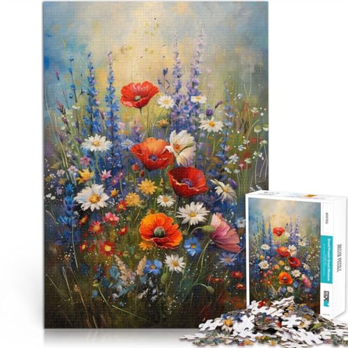 Denkspiel Wildblumenfeld Puzzle 1000 Teile für Jugendliche 26x38cm Jedes Stück ist einzigartig – Anspruchsvolles Familienspiel ab 14 Jahren Denkspiel Wildblumenfeld Puzzle 1000 Teile für Jugendliche 26x38cm Jedes Stück ist einzigartig – Anspruchsvolles Familienspiel ab 14 Jahren von LGNBTGM