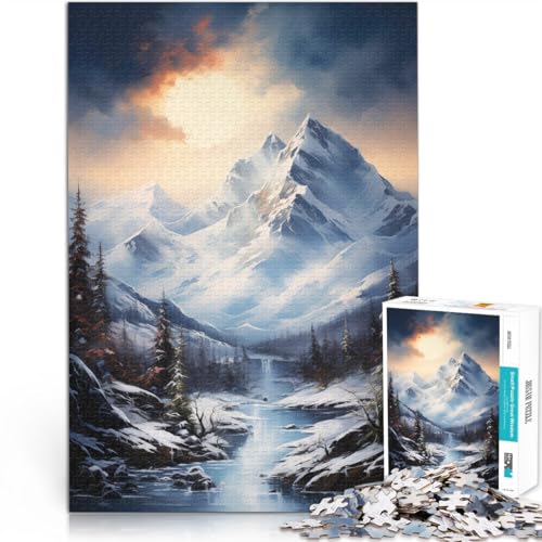 Denkspiel Winterberge 1000-Teile-Puzzle für Erwachsene 50x75cm Wanddekoration Einzigartige Geburtstags ab 14 Jahren Denkspiel Winterberge 1000-Teile-Puzzle für Erwachsene 50x75cm Wanddekoration Einzigartige Geburtstags ab 14 Jahren von LGNBTGM