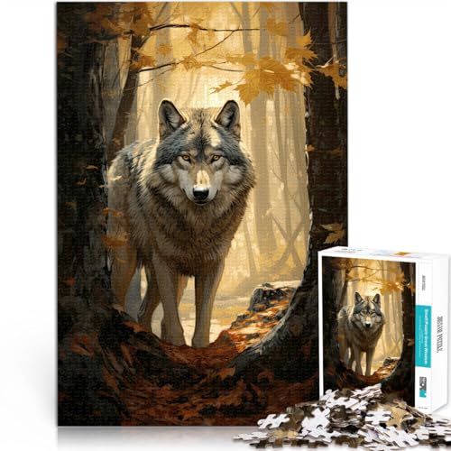 Denkspiel Wolf Art Puzzle für Erwachsene, 1000 Teile 26x38cm eignet ganze Familie für ab 14 Jahren Denkspiel Wolf Art Puzzle für Erwachsene, 1000 Teile 26x38cm eignet ganze Familie für ab 14 Jahren von LGNBTGM