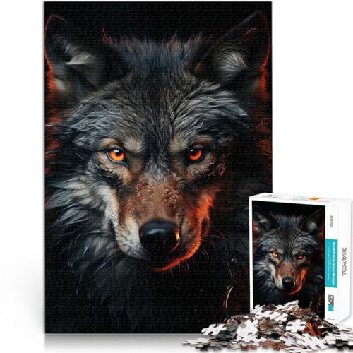 Denkspiel Wütender Wolf Teenager-Puzzle 1000 Teile 26x38cm denn eignet ganze Familie Geeignet ab 14 Jahren Denkspiel Wütender Wolf Teenager-Puzzle 1000 Teile 26x38cm denn eignet ganze Familie Geeignet ab 14 Jahren von LGNBTGM