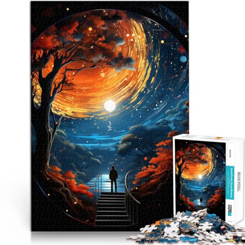 Denkspiel Wunderbare Nachtansicht 1000-teilige Puzzles für Teenager 26x38cm eignet ganze Familie ab 14 Jahren Denkspiel Wunderbare Nachtansicht 1000-teilige Puzzles für Teenager 26x38cm eignet ganze Familie ab 14 Jahren von LGNBTGM