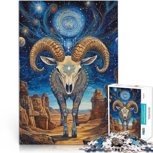 Denkspiel Ziegenschädel 1000-teiliges Puzzle für Erwachsene 26x38cm Wanddekoration Einzigartige Geburtstags ab 14 Jahren Denkspiel Ziegenschädel 1000-teiliges Puzzle für Erwachsene 26x38cm Wanddekoration Einzigartige Geburtstags ab 14 Jahren von LGNBTGM