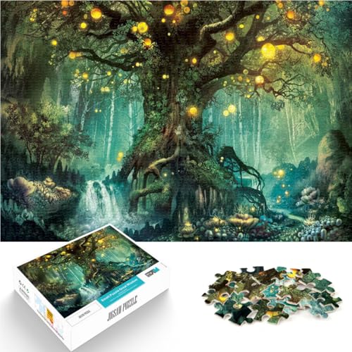 Denksportaufgabe für Dämmerlichtwald Teenager 1000-teiliges Puzzle 38x52cm Lernspiel für Geburtstag, Weihnachten für ab 14 Jahren von LGNBTGM
