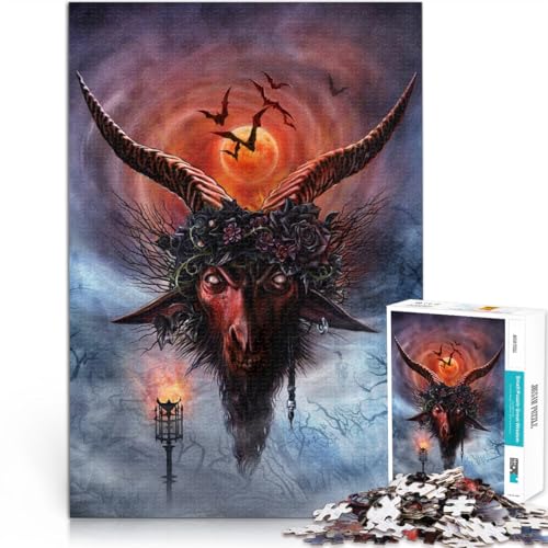 Denksportaufgabe für Dämonenschädel Teenager-Puzzles 1000 Teile 70x100cm mit vollständig ineinander greifenden, zufällig geformten Teilen für ab 14 Jahren Denksportaufgabe für Dämonenschädel Teenager-Puzzles 1000 Teile 70x100cm mit vollständig ineinander greifenden, zufällig geformten Teilen für ab 14 Jahren von LGNBTGM