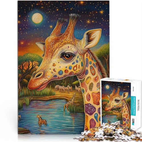 Denksportaufgabe für Giraffe ausmalen Teenager 1000-teiliges Puzzle 70x100cm Geeignet für die Schreibtischdekoration Geeignet ab 14 Jahren Denksportaufgabe für Giraffe ausmalen Teenager 1000-teiliges Puzzle 70x100cm Geeignet für die Schreibtischdekoration Geeignet ab 14 Jahren von LGNBTGM