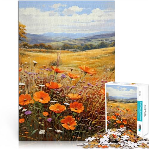 Denksportaufgabe für Herbstblumen Puzzle 1000 Teile für Teenager 26x38cm Geburtstagsgeschenk, Geschenke für und ab 14 Jahren Denksportaufgabe für Herbstblumen Puzzle 1000 Teile für Teenager 26x38cm Geburtstagsgeschenk, Geschenke für und ab 14 Jahren von LGNBTGM