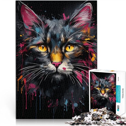 Denksportaufgabe für Katze~ 1000-Teile-Puzzle für Teenager 50x75cm eignet ganze Familie für und ab 14 Jahren Denksportaufgabe für Katze~ 1000-Teile-Puzzle für Teenager 50x75cm eignet ganze Familie für und ab 14 Jahren von LGNBTGM