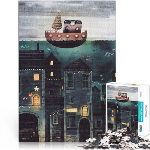 Denksportaufgabe für Unterwasserstadt 1000-Teile-Puzzle für Teenager 50x75cm Einzigartige Wohndekoration und Geschenke für ab 14 Jahren Denksportaufgabe für Unterwasserstadt 1000-Teile-Puzzle für Teenager 50x75cm Einzigartige Wohndekoration und Geschenke für ab 14 Jahren von LGNBTGM