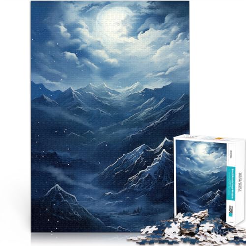 Denksportaufgabe für Winterberge 1000-Teile-Puzzle für Teenager 50x75cm Geburtstagsgeschenk, Geschenke für und ab 14 Jahren Denksportaufgabe für Winterberge 1000-Teile-Puzzle für Teenager 50x75cm Geburtstagsgeschenk, Geschenke für und ab 14 Jahren von LGNBTGM