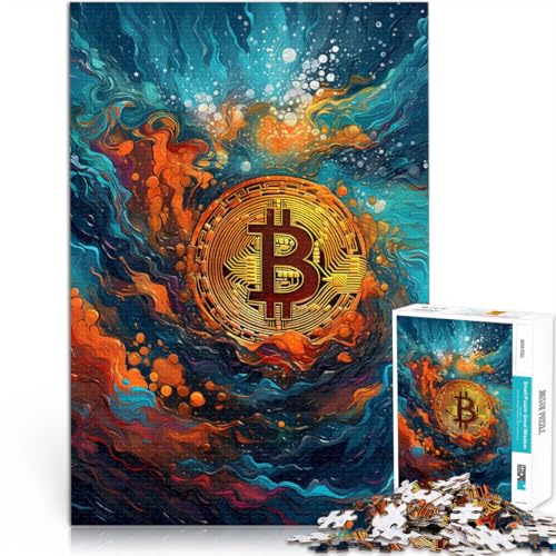 Entspannungsspiele Bitcoin-Regenbogen Puzzle für Erwachsene 1000 Teile 26x38cm einzigartiges Herausforderungsspiel für ab 14 Jahren von LGNBTGM