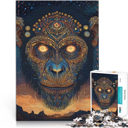 Entspannungsspiele Fantasy-Affenkunst Puzzle 1000 Teile für Erwachsene 70x100cm Geeignet für die Schreibtischdekoration für ab 14 Jahren Entspannungsspiele Fantasy-Affenkunst Puzzle 1000 Teile für Erwachsene 70x100cm Geeignet für die Schreibtischdekoration für ab 14 Jahren von LGNBTGM