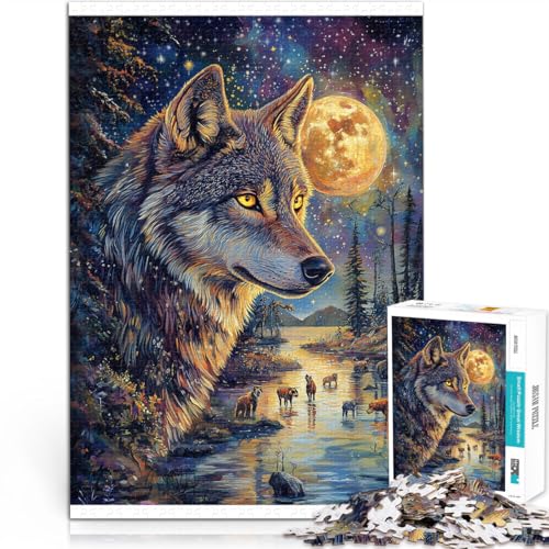 Entspannungsspiele Farbgemälde Wolf Puzzle für Jugendliche 1000 Teile 26x38cm Wunschliste mit dem Weihnachtsmann ab 14 Jahren Entspannungsspiele Farbgemälde Wolf Puzzle für Jugendliche 1000 Teile 26x38cm Wunschliste mit dem Weihnachtsmann ab 14 Jahren von LGNBTGM