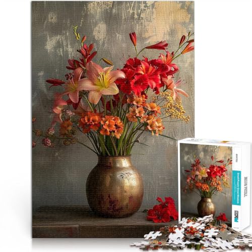 Entspannungsspiele Fotokunst Blumen II Puzzle für Jugendliche 1000 Teile 26x38cm Geburtstagsgeschenk, Geschenke, Wandkunst für 14+ von LGNBTGM
