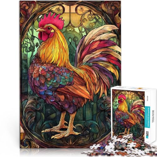 Entspannungsspiele Hühnerkunst 1000-teilige Puzzles für Erwachsene 26x38cm Die Liebe zwischen Paaren stärken für ab 14 Jahren von LGNBTGM