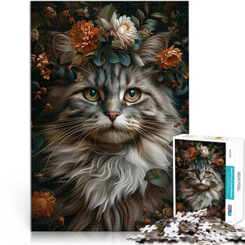 Entspannungsspiele Katze 1000-Teile-Puzzle für Teenager 70x100cm denn eignet ganze Familie für ab 14 Jahren Entspannungsspiele Katze 1000-Teile-Puzzle für Teenager 70x100cm denn eignet ganze Familie für ab 14 Jahren von LGNBTGM