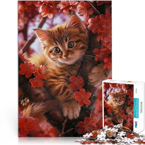 Entspannungsspiele Kirschblütenkatze 1000-teiliges Puzzle für Erwachsene 70x100cm Geschenke für Freunde und Familie für ab 14 Jahren Entspannungsspiele Kirschblütenkatze 1000-teiliges Puzzle für Erwachsene 70x100cm Geschenke für Freunde und Familie für ab 14 Jahren von LGNBTGM