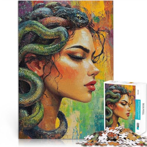 Entspannungsspiele Künstlerische Malerei Medusa Puzzle 1000 Teile für Erwachsene 26x38cm einzigartiges Herausforderungsspiel ab 14 Jahren Entspannungsspiele Künstlerische Malerei Medusa Puzzle 1000 Teile für Erwachsene 26x38cm einzigartiges Herausforderungsspiel ab 14 Jahren von LGNBTGM
