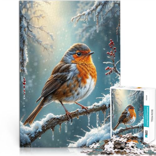 Entspannungsspiele Rotkehlchen Winter 1000-Teile-Puzzle für Teenager 50x75cm Geeignet für die Schreibtischdekoration für ab 14 Jahren Entspannungsspiele Rotkehlchen Winter 1000-Teile-Puzzle für Teenager 50x75cm Geeignet für die Schreibtischdekoration für ab 14 Jahren von LGNBTGM