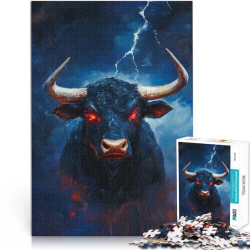 Familienspaß Donnernder Stier Puzzle für Erwachsene 1000 Teile 38x52cm denn eignet ganze Familie Geeignet ab 14 Jahren Familienspaß Donnernder Stier Puzzle für Erwachsene 1000 Teile 38x52cm denn eignet ganze Familie Geeignet ab 14 Jahren von LGNBTGM