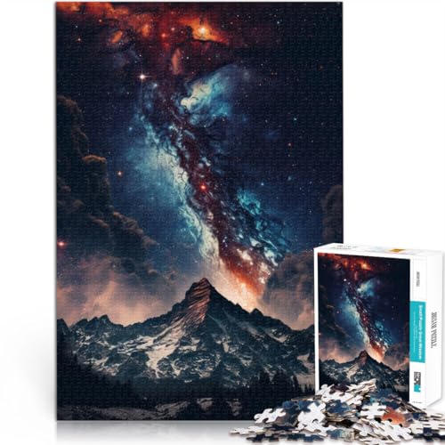 Familienspiel für und EIN Blick auf die Galaxienberge Teenager 1000 Teile Puzzle 38x52cm Einzigartige Wohndekoration und Geschenke für ab 14 Jahren von LGNBTGM