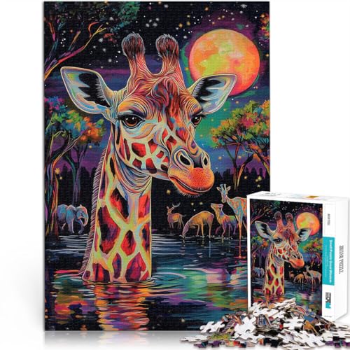 Familienspiel für und Giraffe ausmalen 1000-teiliges Puzzle für Teenager 70x100cm Geschenke für Freunde und Familie für ab 14 Jahren Familienspiel für und Giraffe ausmalen 1000-teiliges Puzzle für Teenager 70x100cm Geschenke für Freunde und Familie für ab 14 Jahren von LGNBTGM