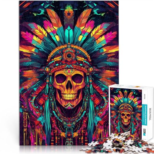 Familienspiel für und Häuptling Schädel 1000-teiliges Puzzle für Erwachsene 26x38cm Geburtstagsgeschenk, Geschenke, Wandkunst für ab 14 Jahren Familienspiel für und Häuptling Schädel 1000-teiliges Puzzle für Erwachsene 26x38cm Geburtstagsgeschenk, Geschenke, Wandkunst für ab 14 Jahren von LGNBTGM