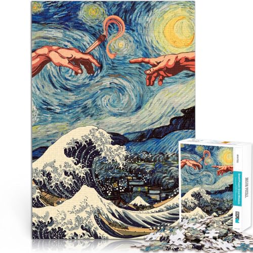 Familienspiel für und Kunst unter den Sternen 1000-teilige Puzzles für Erwachsene 70x100cm Lernspiel für Geburtstag, Weihnachten für und ab 14 Jahren Familienspiel für und Kunst unter den Sternen 1000-teilige Puzzles für Erwachsene 70x100cm Lernspiel für Geburtstag, Weihnachten für und ab 14 Jahren von LGNBTGM