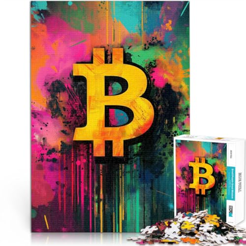 Familienspiel zum Stressabbau, schwierige Herausforderung Bitcoin-Symbol Teenager 1000-teiliges Puzzle 26x38cm Heimdekoration Familienspiel zum Stressabbau, schwierige Herausforderung Bitcoin-Symbol Teenager 1000-teiliges Puzzle 26x38cm Heimdekoration von LGNBTGM