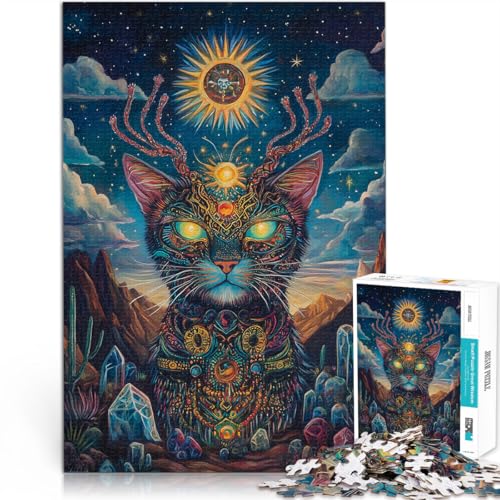 Familienspiel zum Stressabbau, schwierige Herausforderung Farbe Katze Puzzle für Jugendliche 1000 Teile 26x38cm Geschenkideen Familienspiel zum Stressabbau, schwierige Herausforderung Farbe Katze Puzzle für Jugendliche 1000 Teile 26x38cm Geschenkideen von LGNBTGM