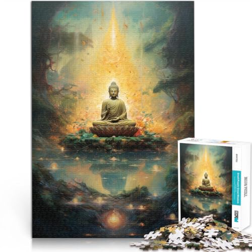 Familienspiel zum Stressabbau, schwierige Herausforderung Siddhartha Gautama Kunstwerk 1000-teilige Puzzles für Erwachsene 26x38cm Gutes Geschenk von LGNBTGM