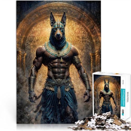 Für Familienspaß Anubis Gott 2000-teilige Puzzles für Erwachsene 70x100cm mit vollständig ineinander greifenden, zufällig geformten Teilen für ab 14 Jahren Für Familienspaß Anubis Gott 2000-teilige Puzzles für Erwachsene 70x100cm mit vollständig ineinander greifenden, zufällig geformten Teilen für ab 14 Jahren von LGNBTGM