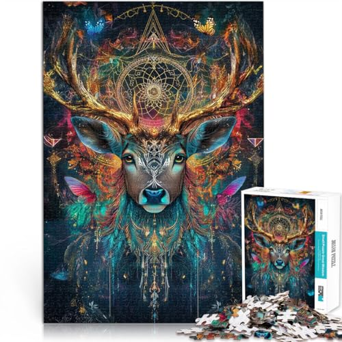 Für Familienspaß Fantasie Magie Hirsch Puzzle für Erwachsene, 2000 Teile 70x100cm Tolle Geschenke und Spielzeuge für ab 14 Jahren von LGNBTGM