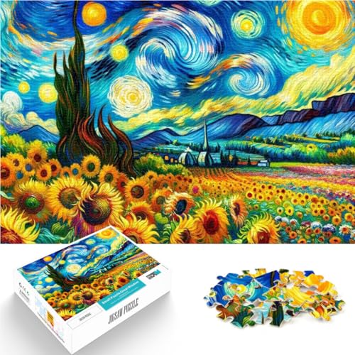 Gehirnintelligenz-Herausforderung süchtig machendes Spielzeug Leuchtende Blumen im Mondlicht 2000-teilige Puzzles für Erwachsene 70x100cm Heimdekoration von LGNBTGM