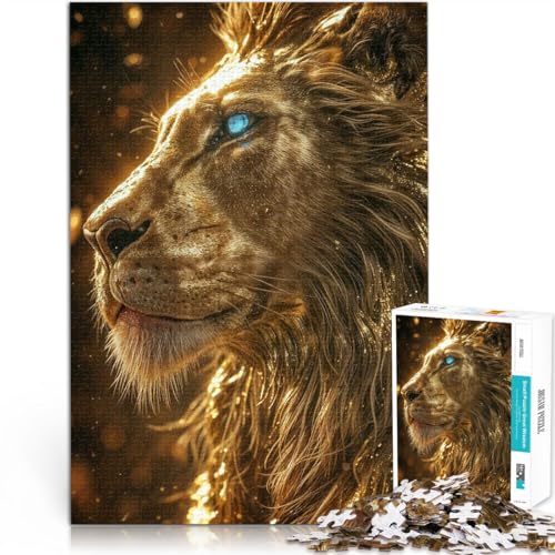 Gehirnintelligenz-Herausforderung süchtig machendes Spielzeug Schwarze und goldene Löwen 1000 Teenager-Teile-Puzzle 26x38cm Geschenkideen Gehirnintelligenz-Herausforderung süchtig machendes Spielzeug Schwarze und goldene Löwen 1000 Teenager-Teile-Puzzle 26x38cm Geschenkideen von LGNBTGM