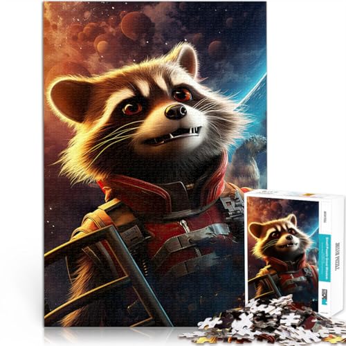 Gehirnintelligenz-Herausforderung süchtig machendes Spielzeug Waschbärkunst Puzzle für Erwachsene mit 1000 Teilen 38x52cm Heimdekoration Gehirnintelligenz-Herausforderung süchtig machendes Spielzeug Waschbärkunst Puzzle für Erwachsene mit 1000 Teilen 38x52cm Heimdekoration von LGNBTGM