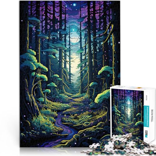 Gehirnintelligenz-Herausforderung süchtig machendes Spielzeug Zauberwald 1000-teiliges Teenager-Puzzle 26x38cm Geschenkideen von LGNBTGM