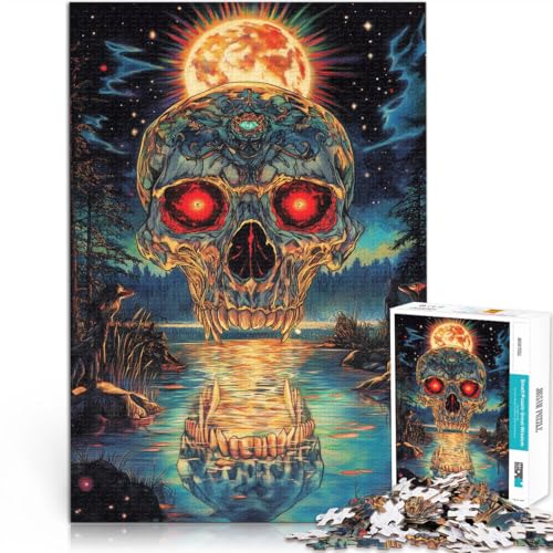 Geschenke zum Suchbegriff: Herausfordernde Spiele Böses Skelett Teenager-Puzzles 1000 Teile 50x75cm Heimdekoration von LGNBTGM
