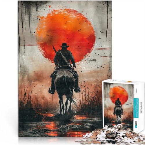 Geschenke zum Suchbegriff: Herausfordernde Spiele Cowboy in der Wüste Puzzle für Jugendliche 1000 Teile 26x38cm Gutes Geschenk von LGNBTGM