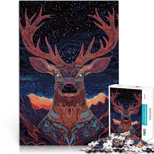 Geschenke zum Suchbegriff: Herausfordernde Spiele Hirschtotem 1000-teiliges Puzzle für Teenager 26x38cm EIN Kunstwerk von LGNBTGM
