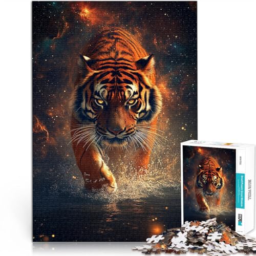 Geschenke zum Suchbegriff: Herausfordernde Spiele Kosmischer Tiger 1000-teiliges Puzzle für Erwachsene 26x38cm EIN Kunstwerk von LGNBTGM