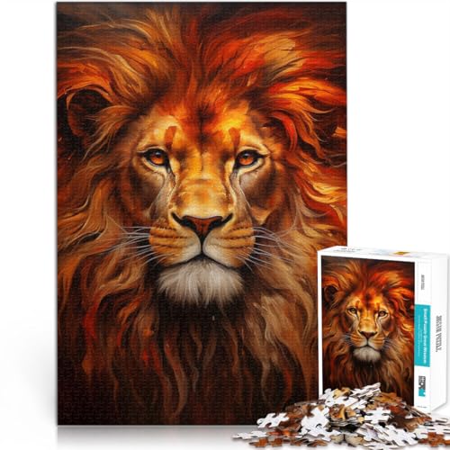 Geschenke zum Suchbegriff: Herausfordernde Spiele Kunst Löwe 1000-Teile-Puzzle für Teenager 26x38cm Geburtstagsgeschenk von LGNBTGM