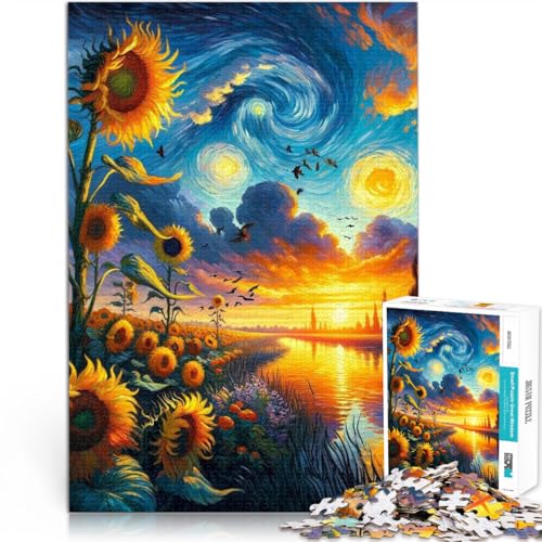 Geschenke zum Suchbegriff: Herausfordernde Spiele Leuchtende Blumen im Mondlicht 1000-teilige Puzzles für Erwachsene 70x100cm Geschenkideen von LGNBTGM