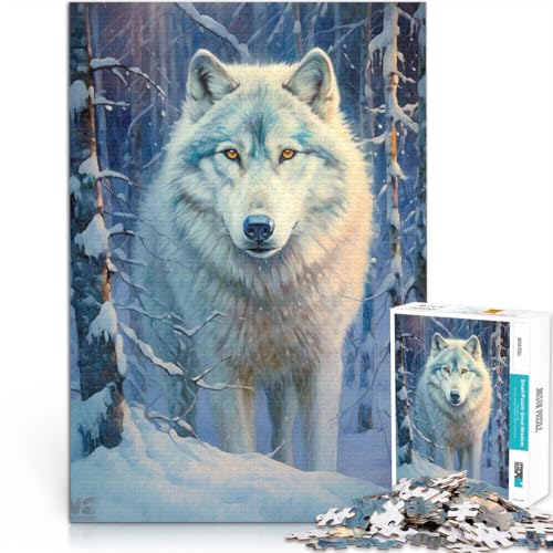 Geschenke zum Suchbegriff: Herausfordernde Spiele Weißer Wolf Puzzle für Erwachsene 1000 Teile 50x75cm Wanddekoration von LGNBTGM