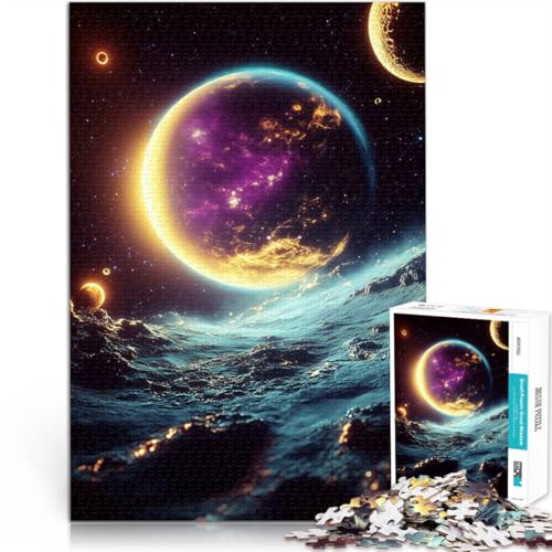 Handgeschwindigkeitswettbewerb Außerirdische Planetenlandschaft Puzzle 1000 Teile für Jugendliche 26x38cm Für Paare geeignet für ab 14 Jahren Handgeschwindigkeitswettbewerb Außerirdische Planetenlandschaft Puzzle 1000 Teile für Jugendliche 26x38cm Für Paare geeignet für ab 14 Jahren von LGNBTGM
