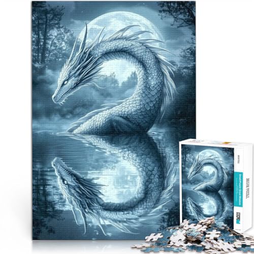Handgeschwindigkeitswettbewerb Magischer Silberdrache Teenager 1000 Teile Puzzle 38x52cm Geeignet für die Schreibtischdekoration für ab 14 Jahren Handgeschwindigkeitswettbewerb Magischer Silberdrache Teenager 1000 Teile Puzzle 38x52cm Geeignet für die Schreibtischdekoration für ab 14 Jahren von LGNBTGM